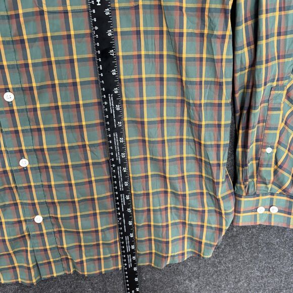 Duluth Trading Untucked Soft Skills Shirt Men's XXL Green Plaid Stretch Button - Picture 4 of 8